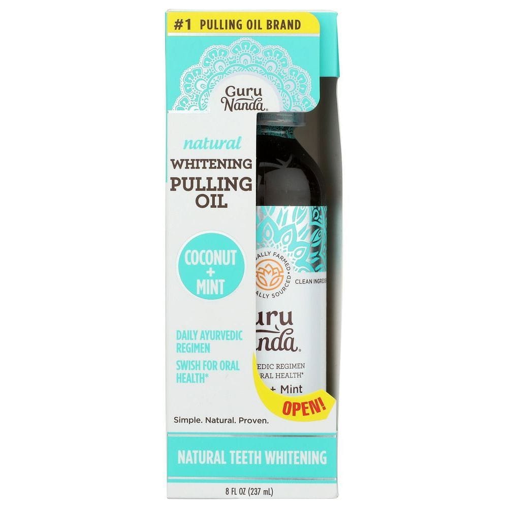 Gurunanda Coconut Mint Pulling Oil, 8 Fluid Ounce