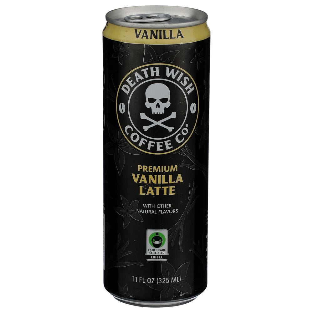 Death Wish Coffee Vanilla Latte, 11 Fluid Ounce -- 12 Per Case