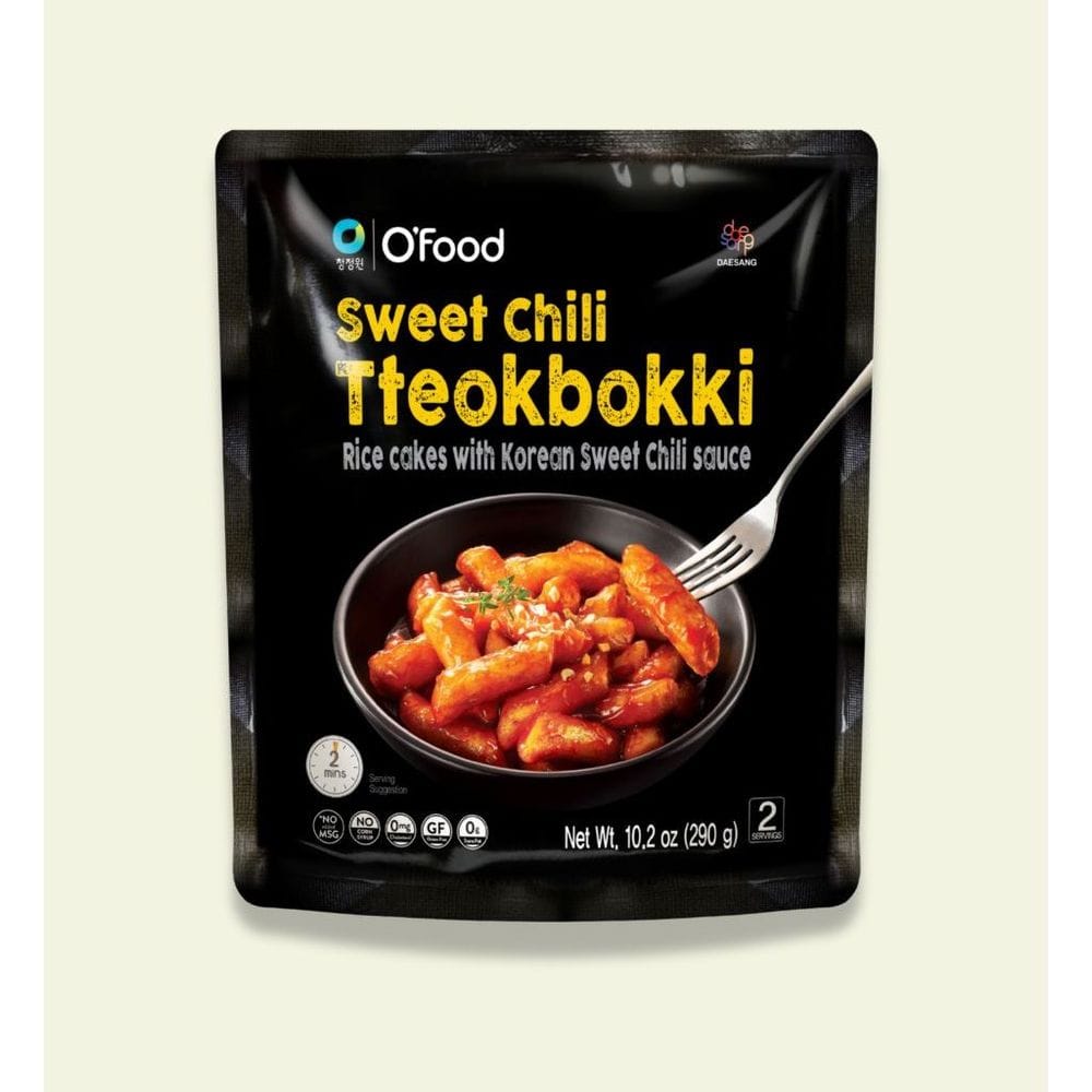 Ofood Sweet Chili Tteokbokki Rice Cakes With Korean Sweet Chili Sauce, 10.2 Ounce -- 12 Per Case