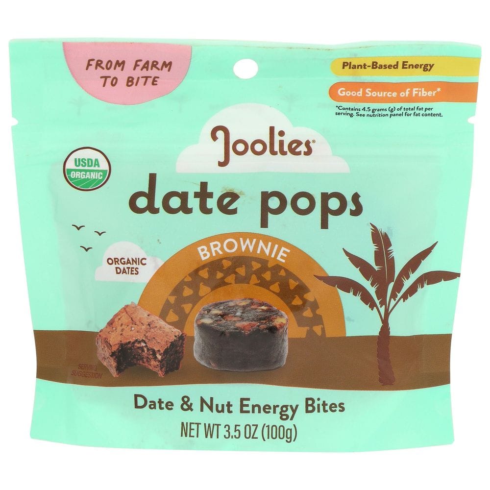 Joolies Organic Brownie Date Pops, 3.5 Ounce -- 6 Per Case