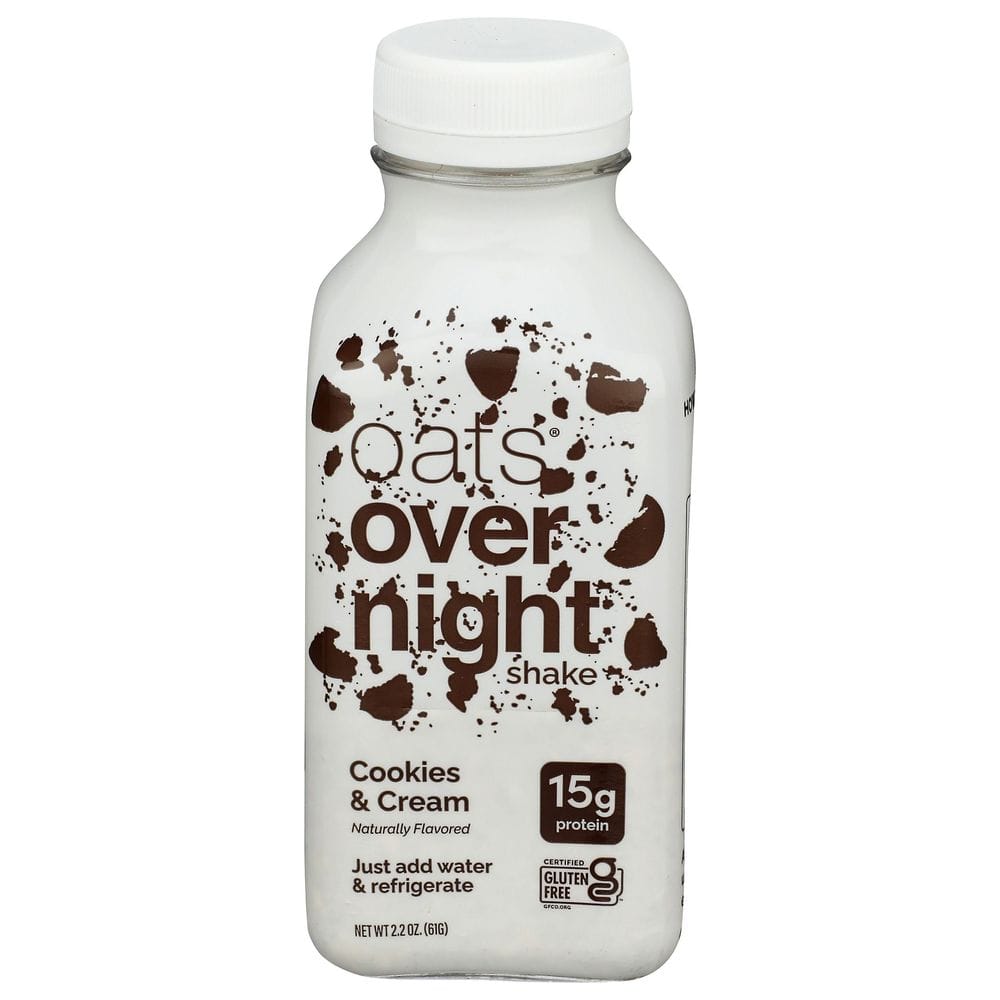 Oats Overnight Cookies And Cream Shake, 2.2 Ounce -- 10 Per Case