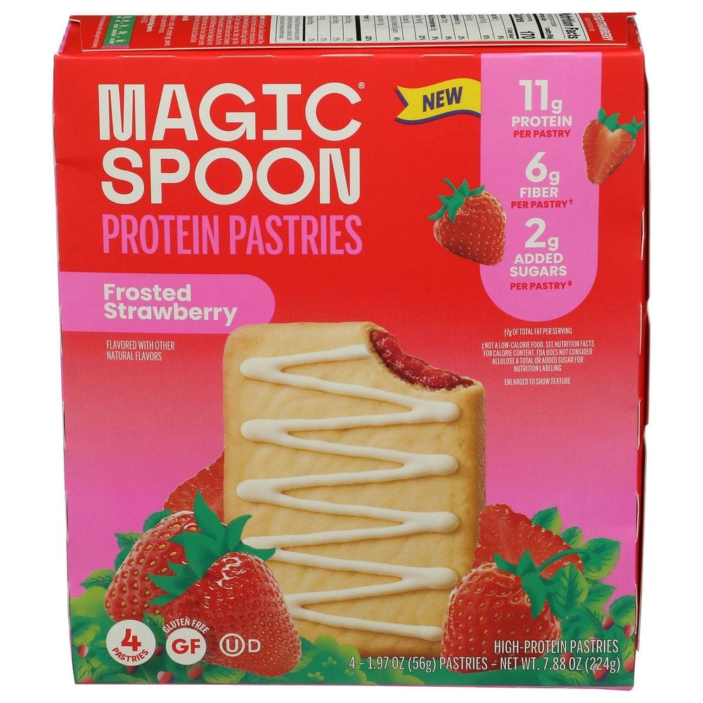 Magic Spoon Frosted Strawberry Protein Pastries, 7.8 Ounce -- 6 Per Case