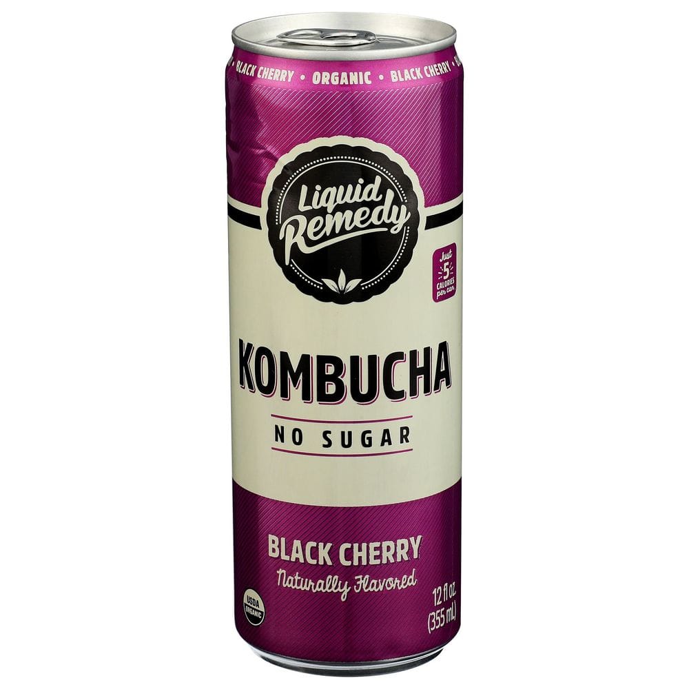 Liquid Remedy Organic Black Cherry Kombucha, 12 Fluid Ounce -- 12 Per Case