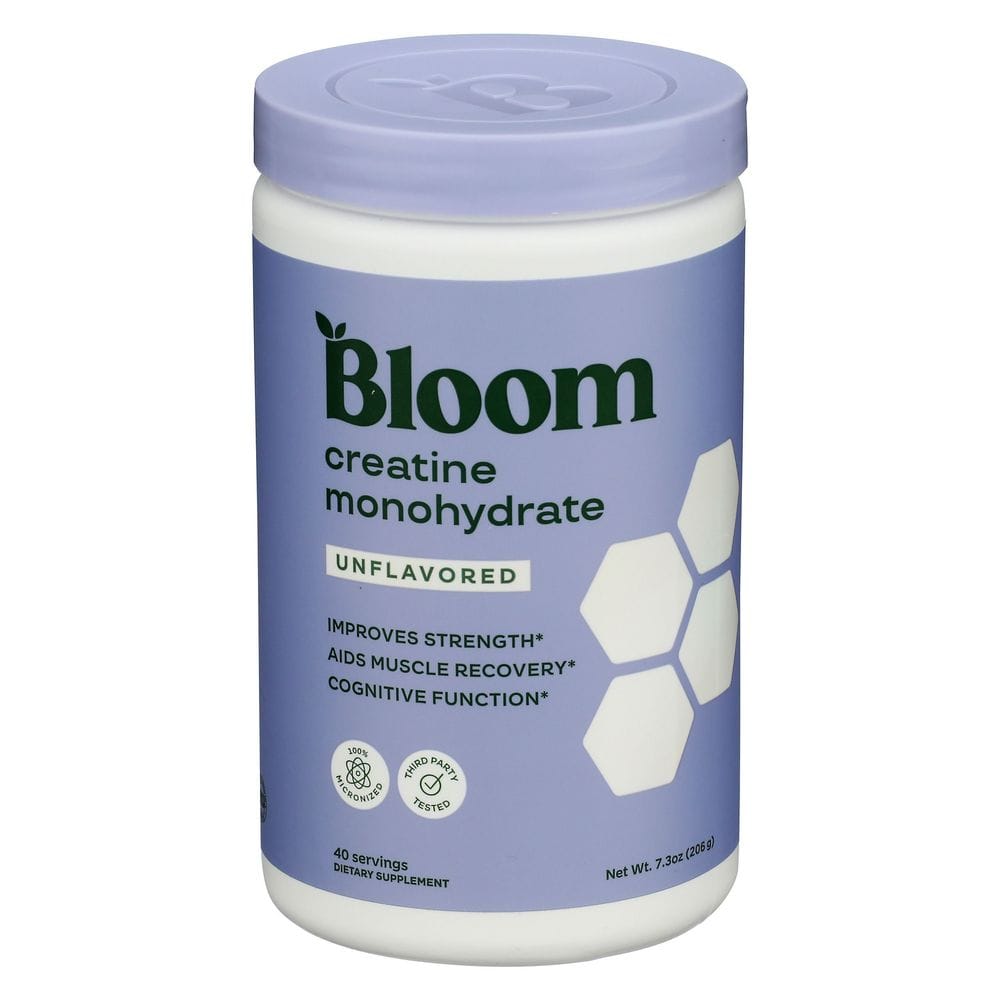 Bloom Nutrition Unflavored Creatine Monohydrate Powder, 7.3 Ounce