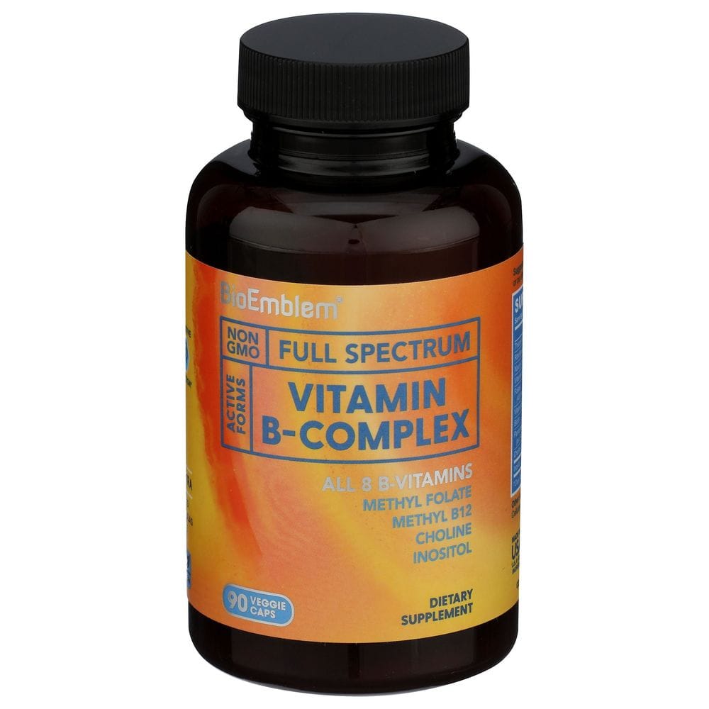 Bioemblem Full Spectrum Vitamin B-complex Veggie Capsules, 90 Count