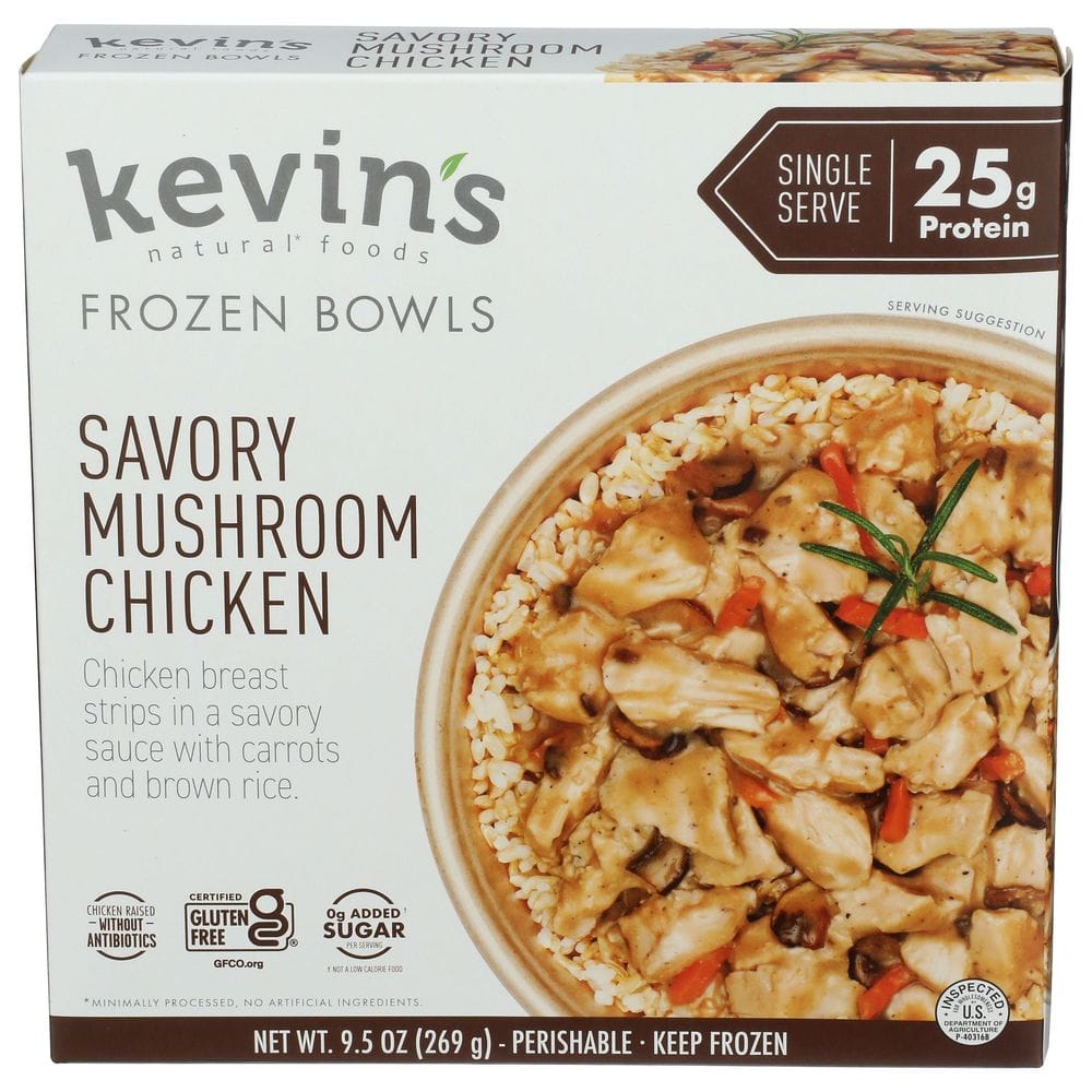 Kevin's Savory Mushroom Chicken Bowl, 9.5 Ounce -- 8 Per Case