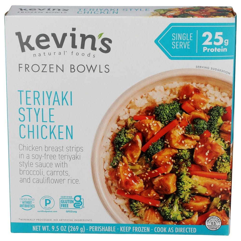 Kevin's Teriyaki Style Chicken Bowl, 9.5 Ounce -- 8 Per Case