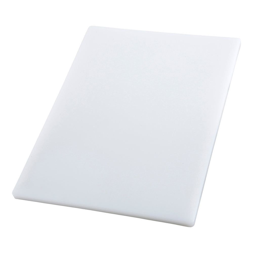 Winco White Plastic Rectangular Cutting Board, 18 X 24 X 3/4 Inch