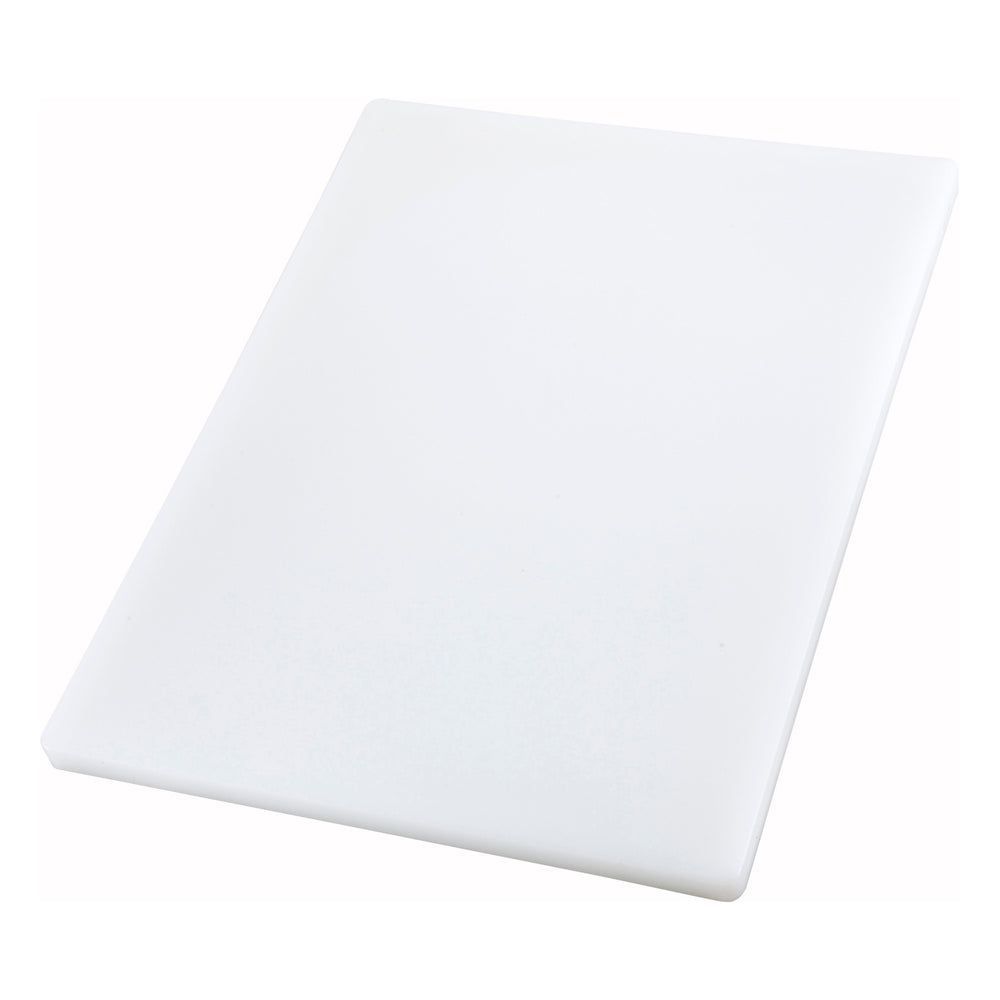 Winco White Plastic Rectangular Cutting Board, 15 X 20 X 1 Inch