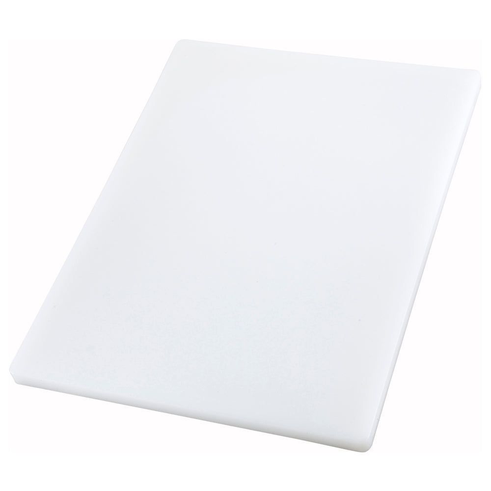 Winco White Plastic Rectangular Cutting Board, 18 X 24 X 1 Inch