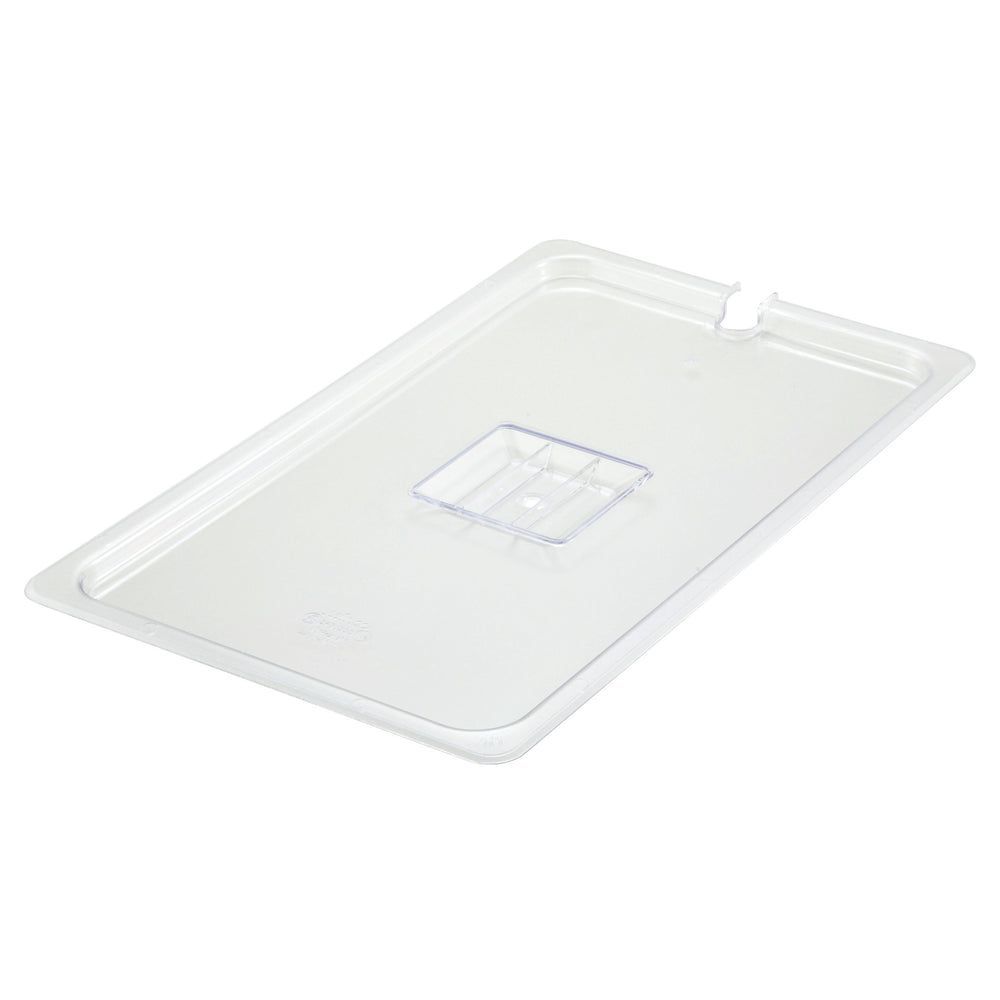 Winco Polycarbonate Rectangle Slotted Cover For Full Size Food Pan -- 12 Per Case