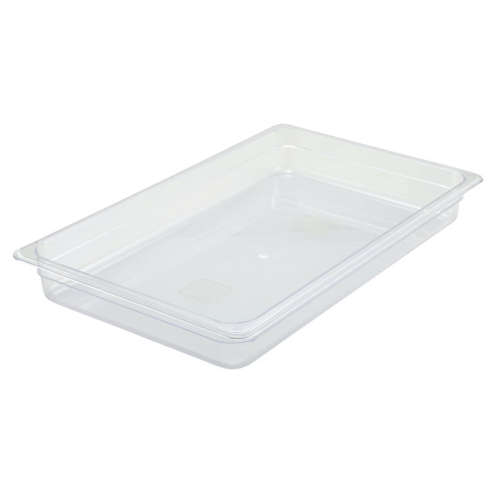 Winco Polycarbonate Rectangle Full Size Food Pan, 2-1/2 Inch -- 6 Per Case
