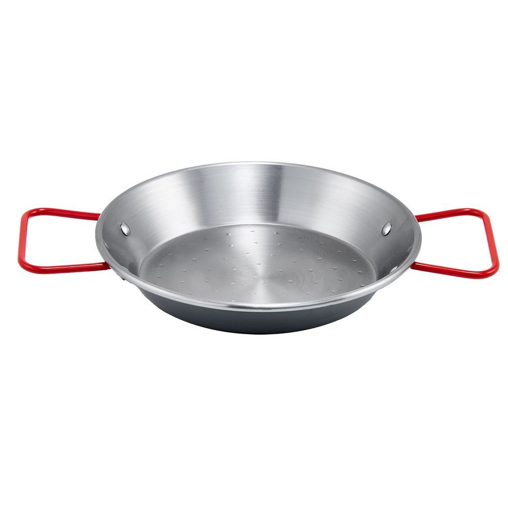 Winco Carbon Steel Polished Paella Pan, 14 1/8 Inch -- 5 Per Case