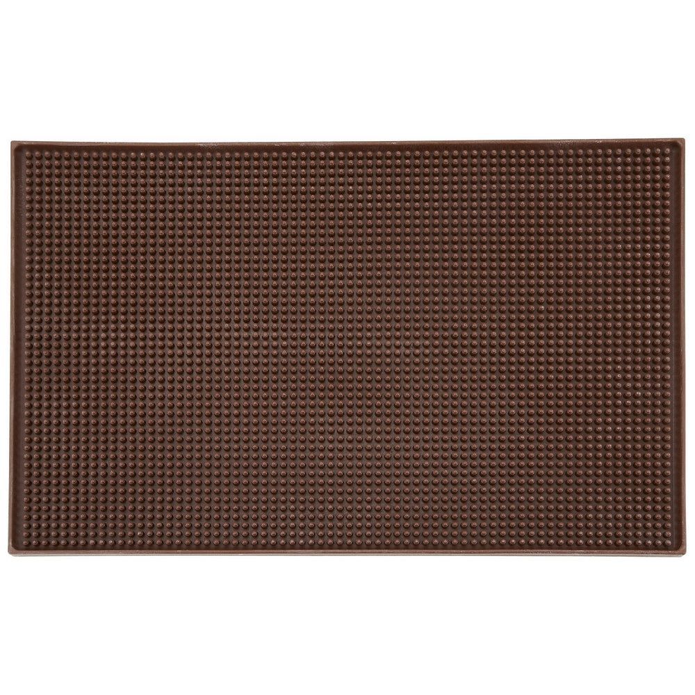 Winco Rubber Brown Bar Service Mat, 18 X 12 Inch
