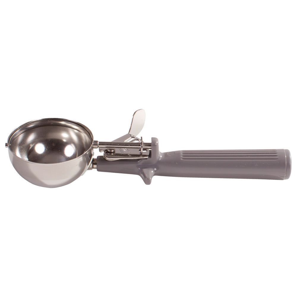Winco 18/8 Stainless Steel Size 8 One Piece Thumb Press Disher With Gray Handle, 4 Ounce Capacity -- 12 Per Case