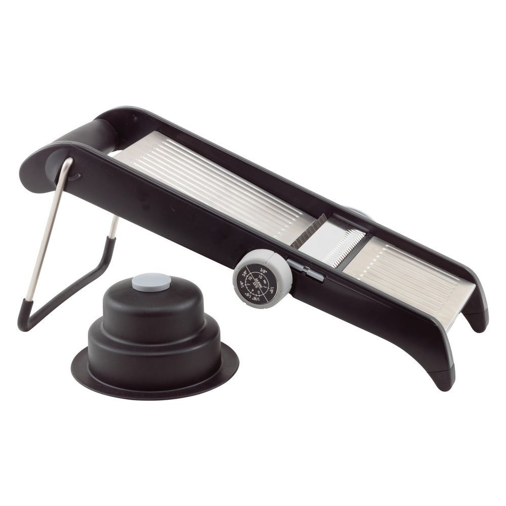 Winco Mandoline Slicer Set With Plastic Handle Guard And Built In Blades -- 4 Set Per Case