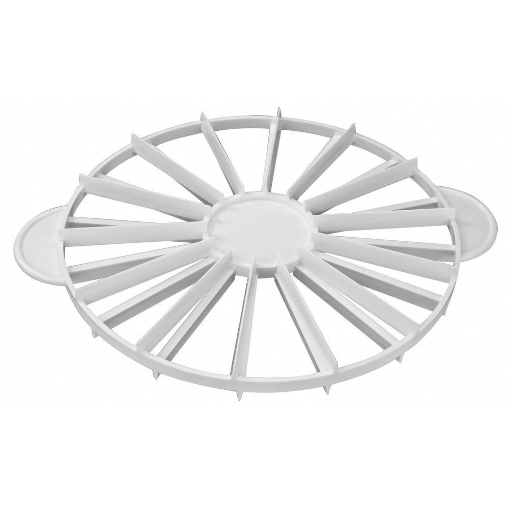 Winco White Polypropylene Double Sided 14 And 16 Slices Cake Marker -- 12 Per Case