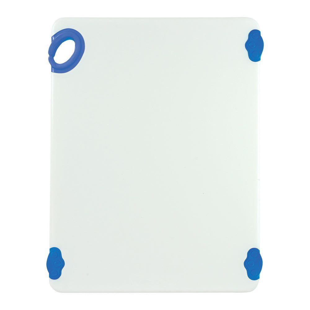 Winco Statik Board White/blue Cutting Board With Hook, 15 X 20 X 1/2 Inch -- 6 Per Case