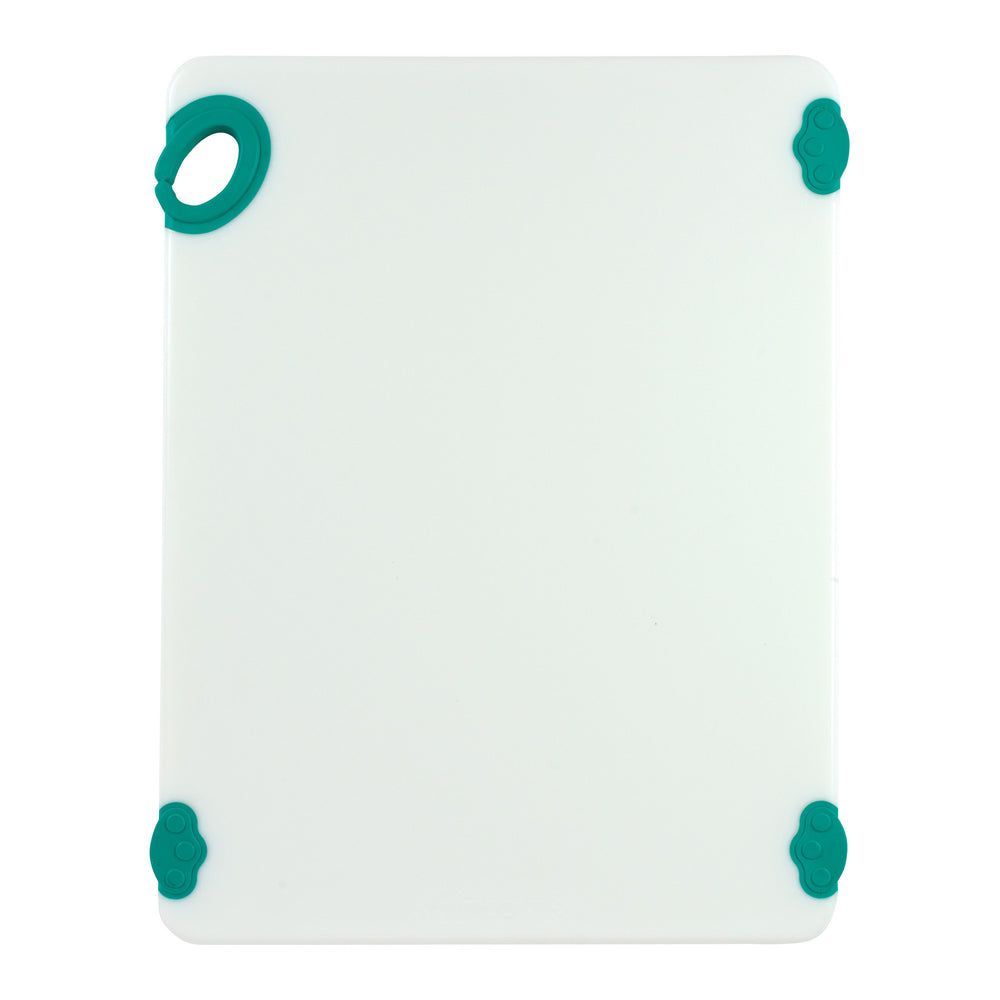 Winco Statik Board White/green Cutting Board With Hook, 15 X 20 X 1/2 Inch -- 6 Per Case