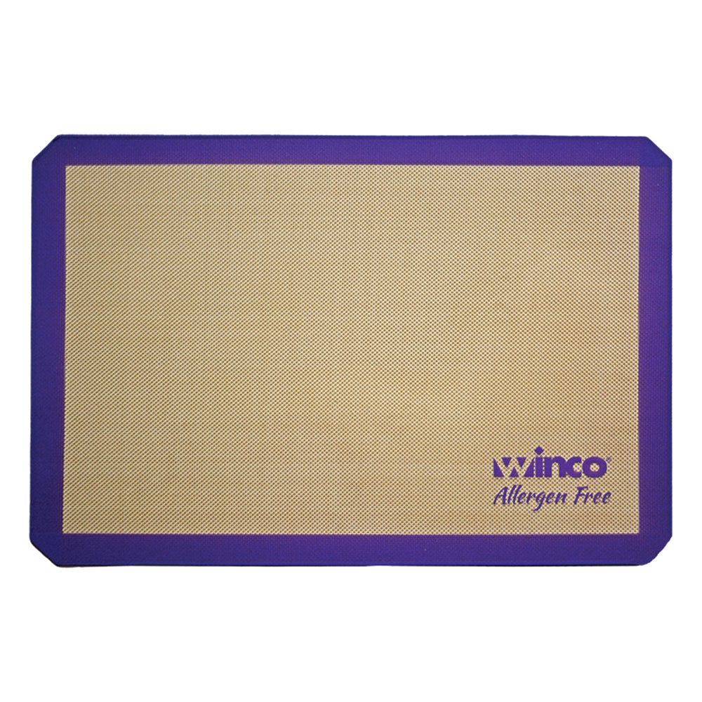 Winco Purple Silicone 1/2 Size Allergen Free Baking Mat, 11-5/8 X 16-1/2 Inch -- 10 Per Case
