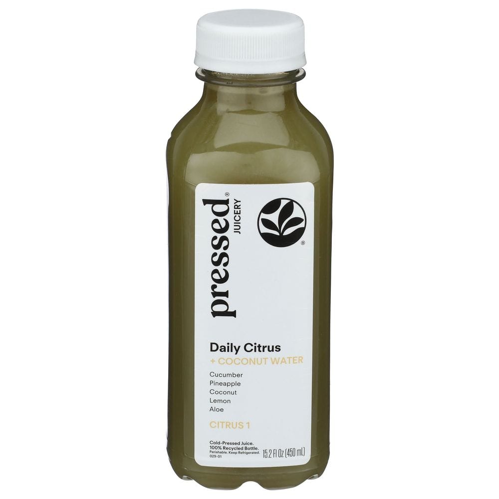 Pressed Juicery Daily Citrus 1 Plus Coconut Water Cold Pressed Juice, 15.2 Fluid Ounce -- 6 Per Case