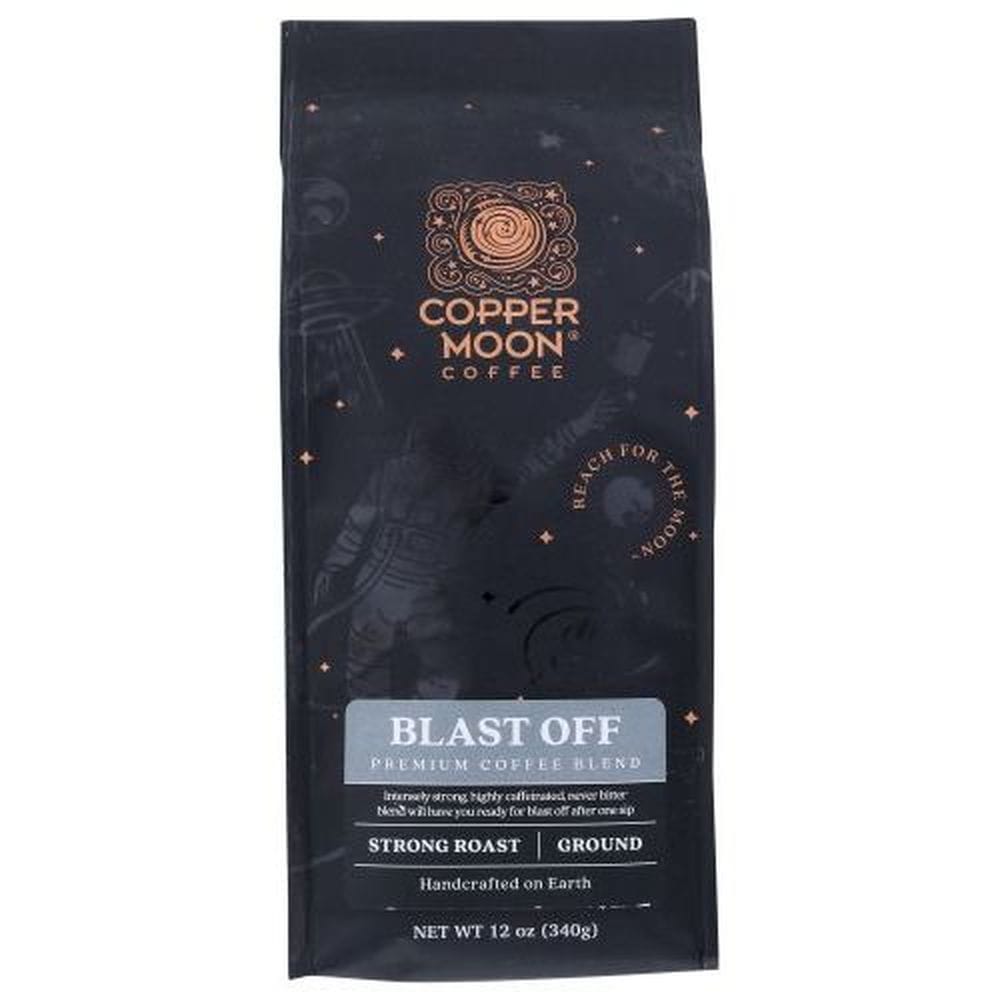 Copper Moon Blast Off Strong Roast Ground Coffee, 12 Ounce -- 6 Per Case