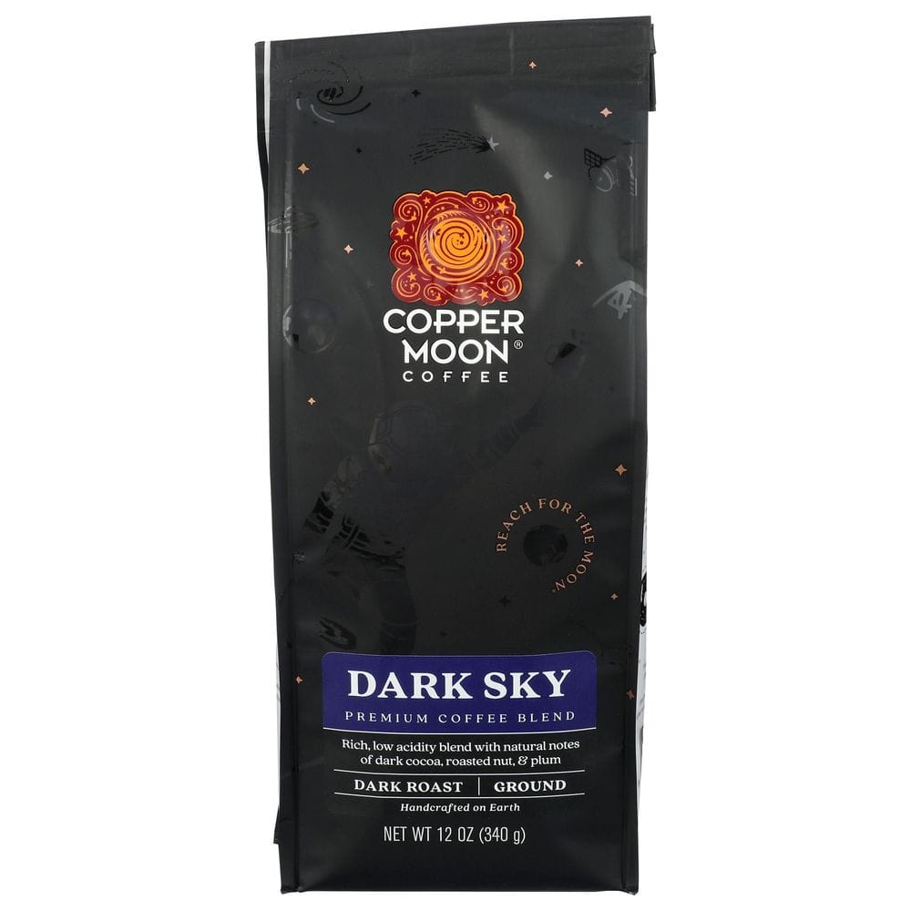 Copper Moon Dark Sky Dark Roast Ground Coffee, 12 Ounce -- 6 Per Case