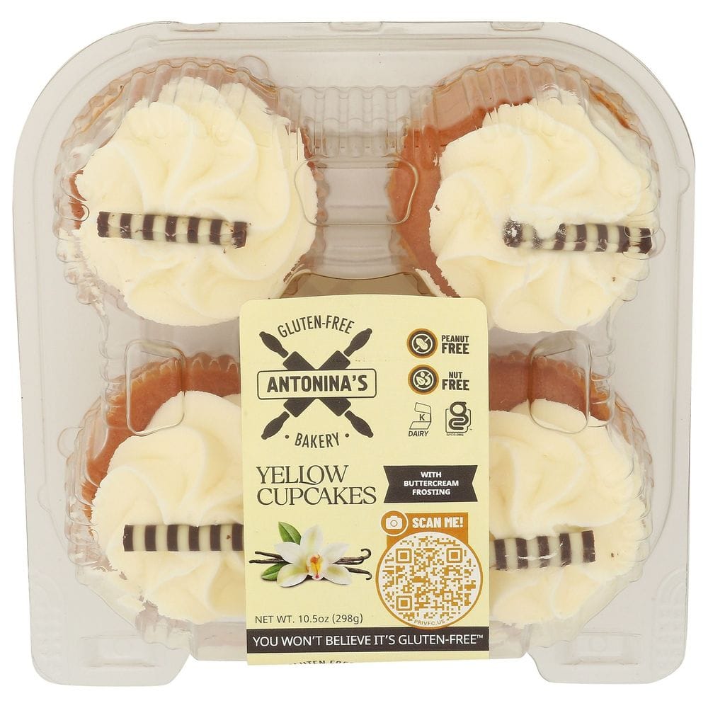 Antonina's Gluten-free Bakery Yellow Cupcakes, 10.5 Ounce -- 8 Per Case
