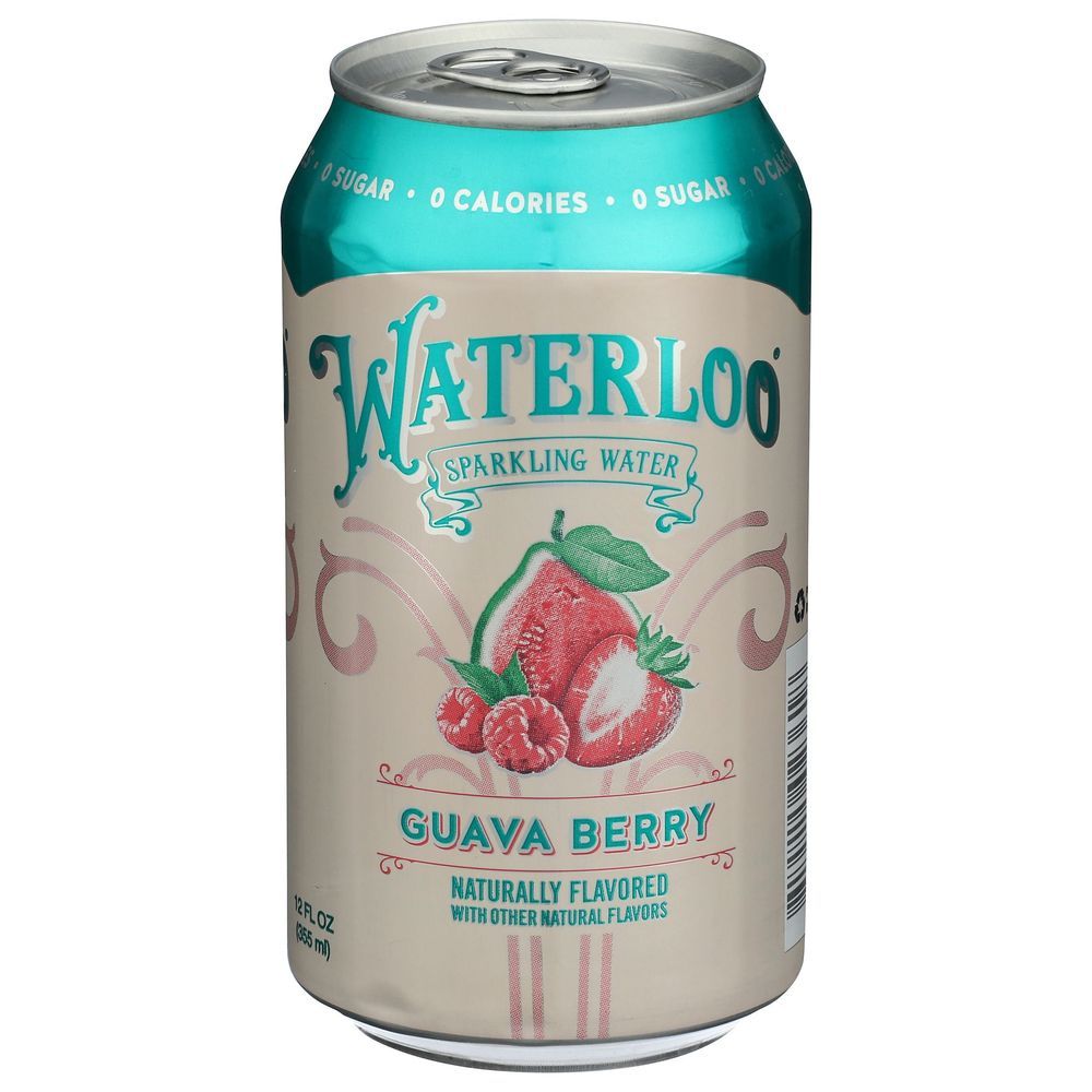 Waterloo Guava Berry Sparkling Water, 96 Fluid Ounce -- 3 Per Case