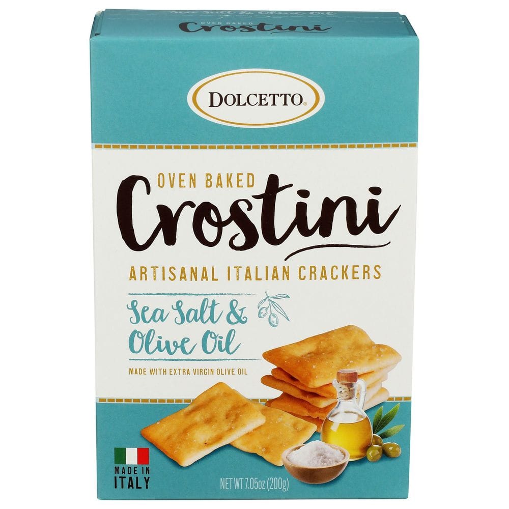 Dolcetto Sea Salt And Olive Oil Crostini Crackers, 7.05 Ounce -- 12 Per Case