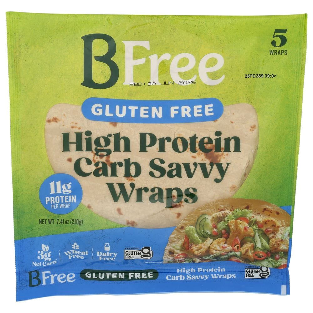 Bfree High Protein Carb Savvy Wraps, 7.41 Ounce -- 12 Per Case