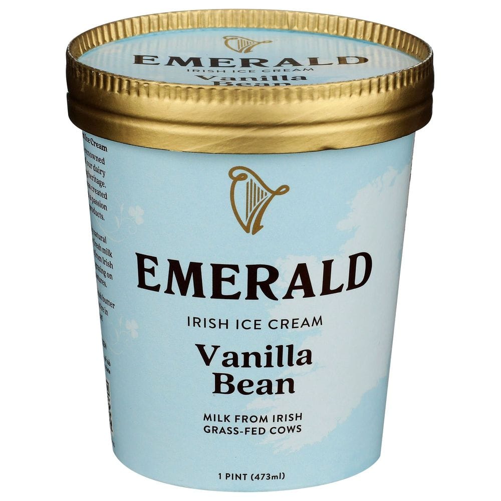 Emerald Vanilla Bean Irish Ice Cream, 16 Fluid Ounce -- 8 Per Case