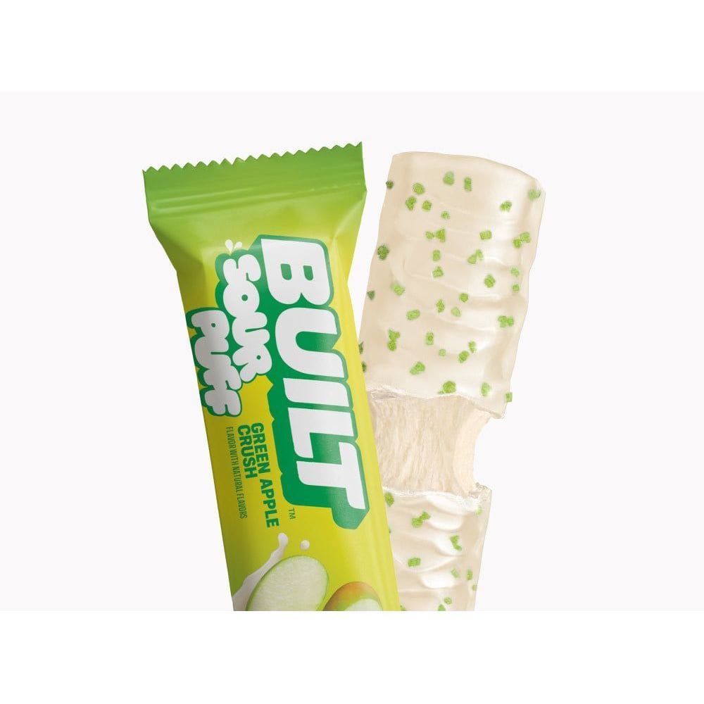 Built Sour Puff Green Apple Crush Protein Bar, 1.45 Ounce -- 12 Per Case