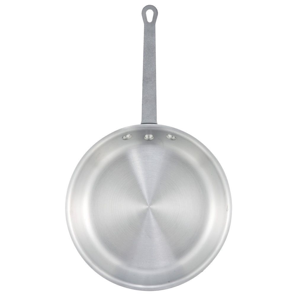 Winco Gladiator Aluminum Natural Finish Fry Pan, 10.62 X 2.0 Inch -- 6 Per Case