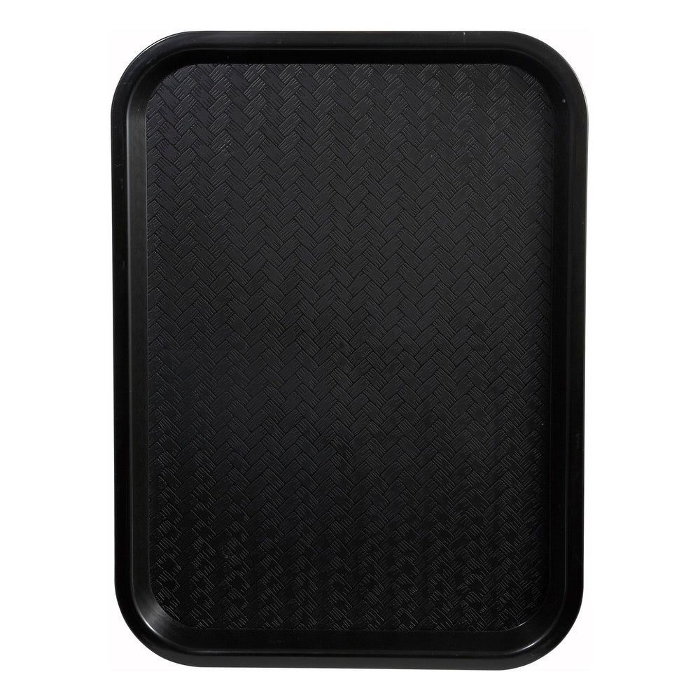 Winco Black Plastic Cafeteria Tray, 14 X 18 Inch -- 12 Per Case