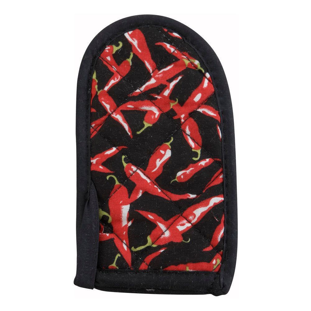 Winco Multi Color Cotton Chili Peppers Oblong Handle Holder, 3 1/2 X 6 1/2 X 0.25 Inch -- 12 Per Case