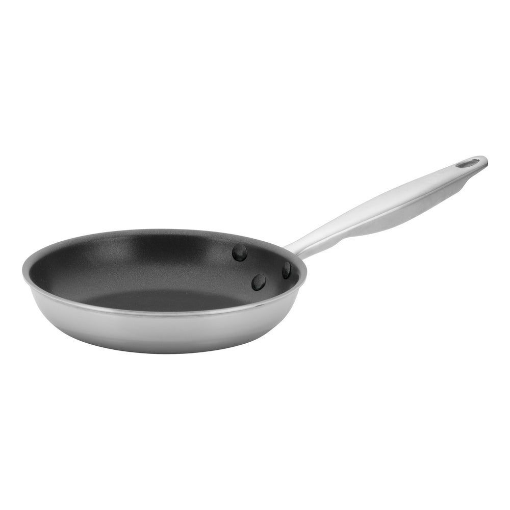 Winco Tri Gen Triply Stainless Steel Fry Pan With Excalibur Non Stick Coating, 7 Inch -- 6 Per Case