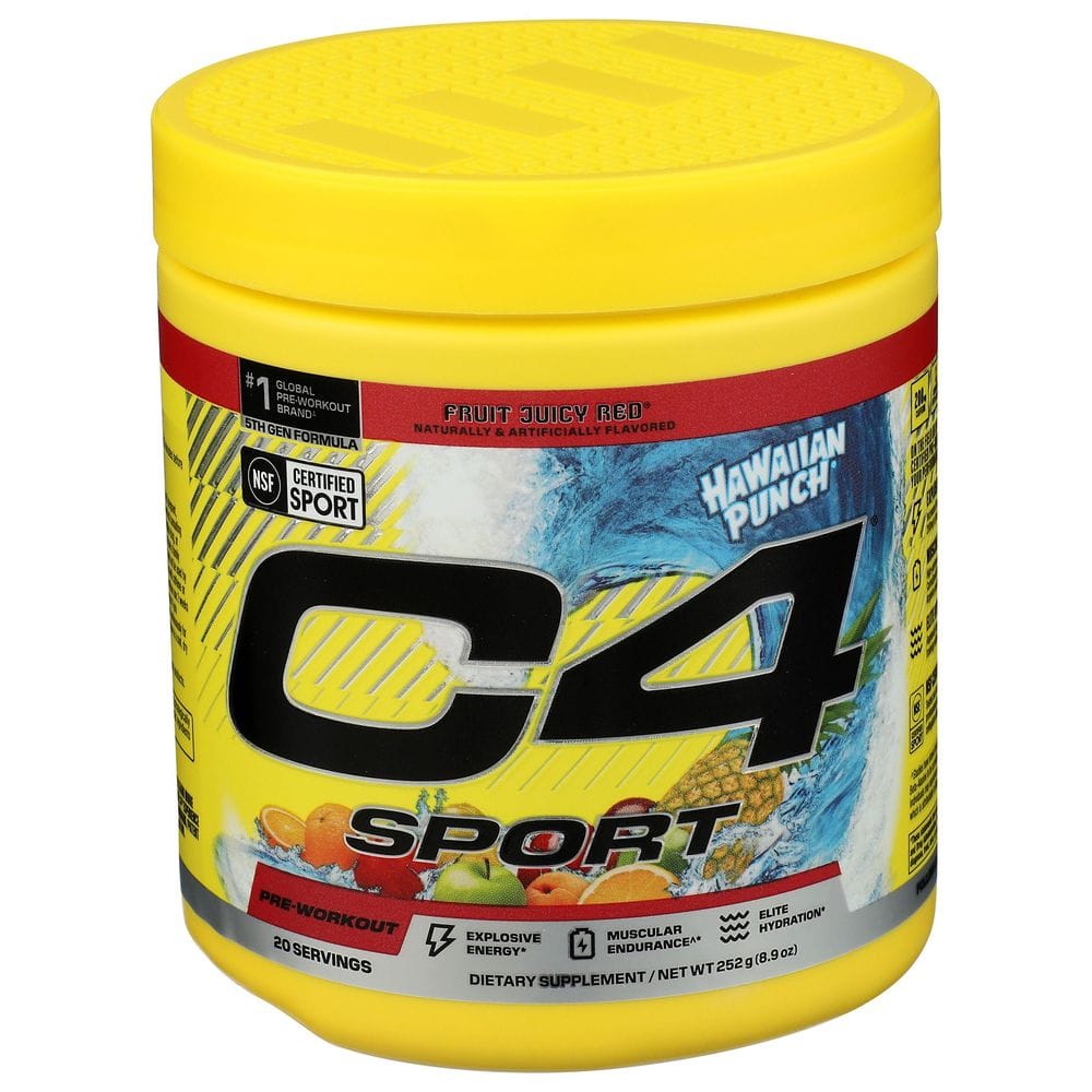 C4 Sport Hawaiian Punch Pre Workout Supplement, 8.9 Ounce