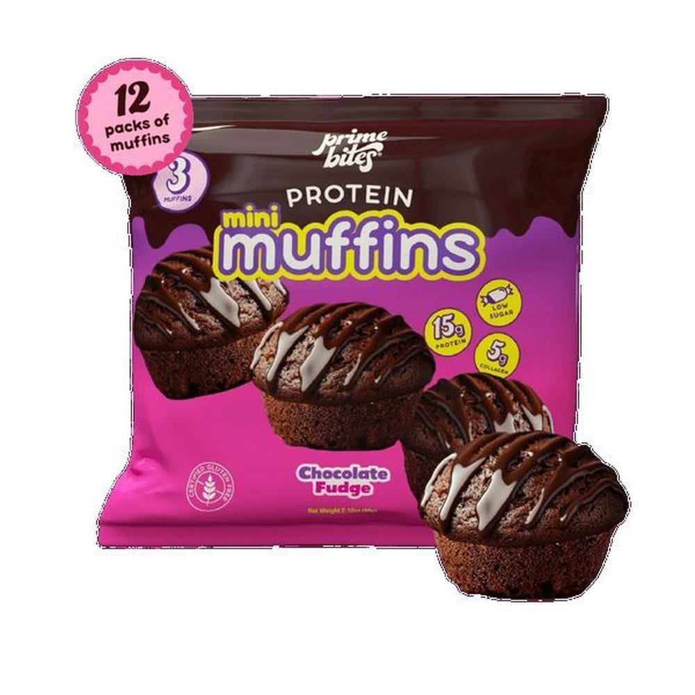 Prime Bites Mini Chocolate Fudge Muffin, 2.29 Ounce -- 12 Per Case