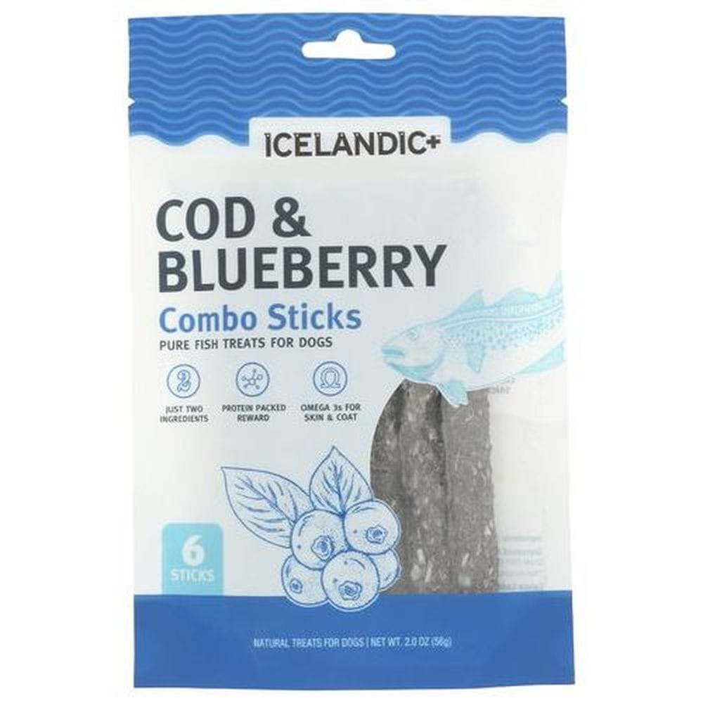 Icelandic Plus Cod And Blueberry Combo Sticks For Dog, 2 Ounce -- 6 Per Case