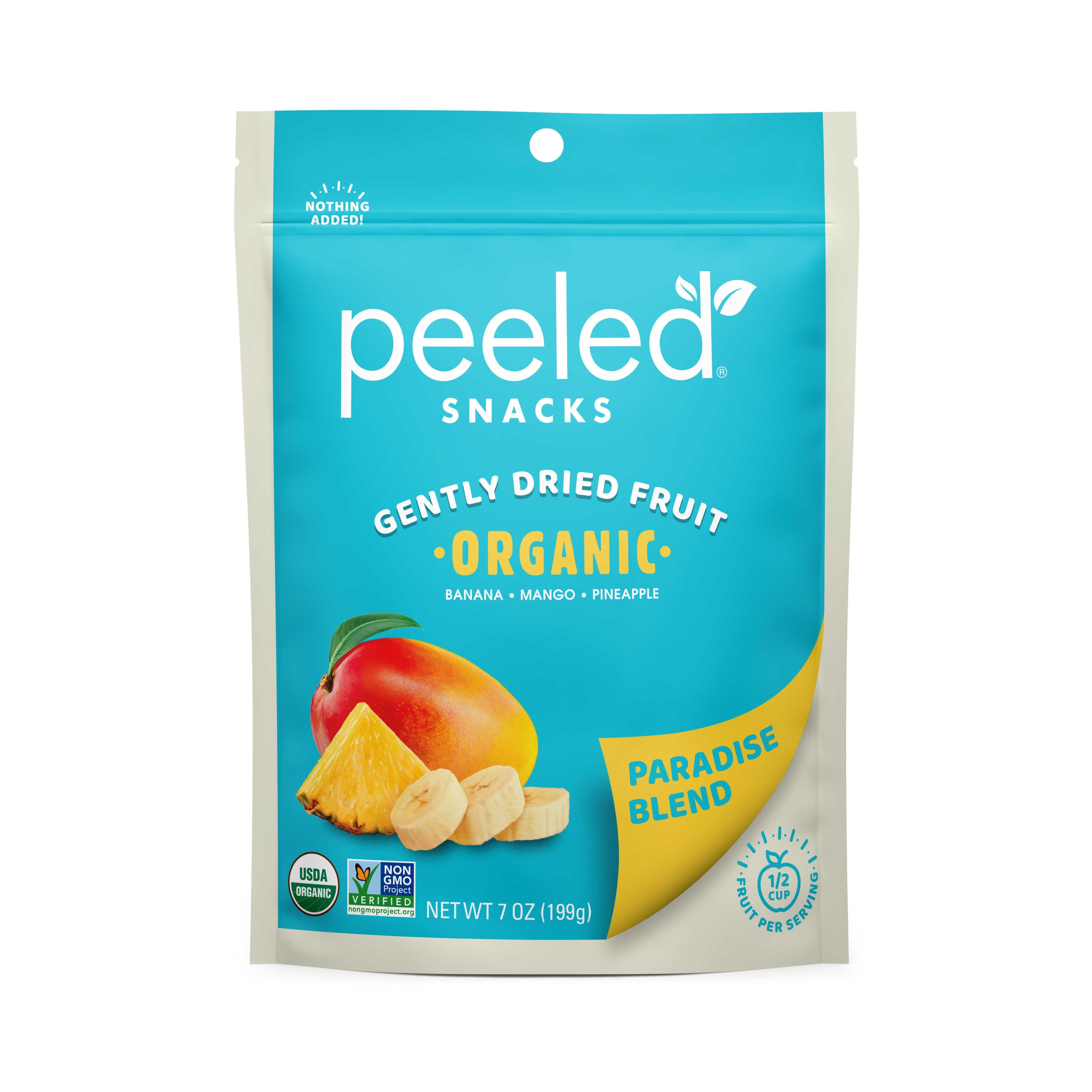 Peeled Snacks Organic Paradise Blend Dried Fruit, 7 Ounce -- 6 Per Case