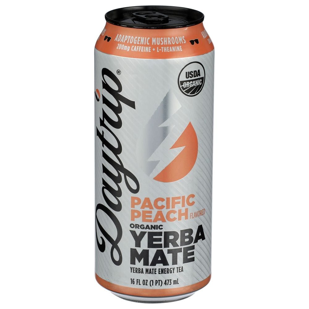 Daytrip Organic Pacific Peach Yerba Mate Energy Tea, 16 Fluid Ounce -- 12 Per Case