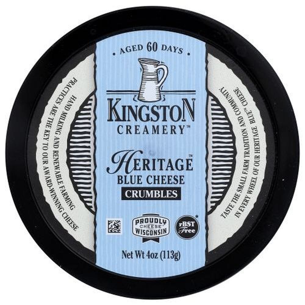 Kingston Creamery Heritage Blue Cheese Crumbles, 4 Ounce -- 12 Per Case