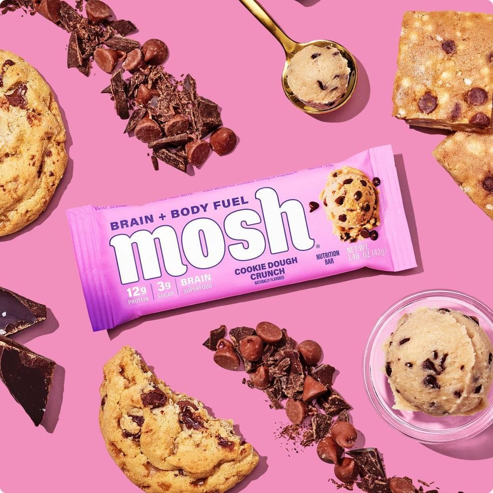 Mosh Cookie Dough Crunch Protein Bar, 1.48 Ounce -- 12 Per Case
