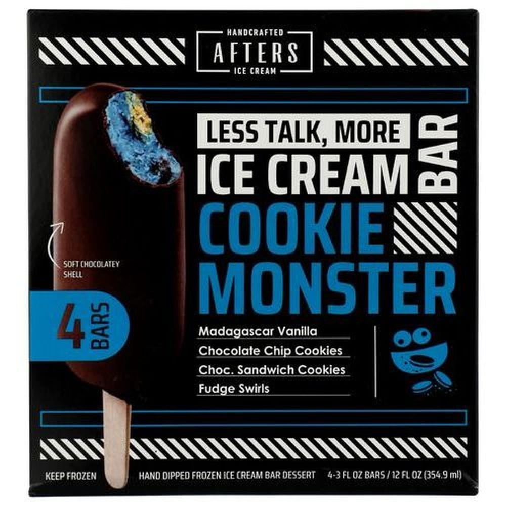Afters Cookie Monster Ice Cream Bar, 12 Ounce -- 12 Per Case
