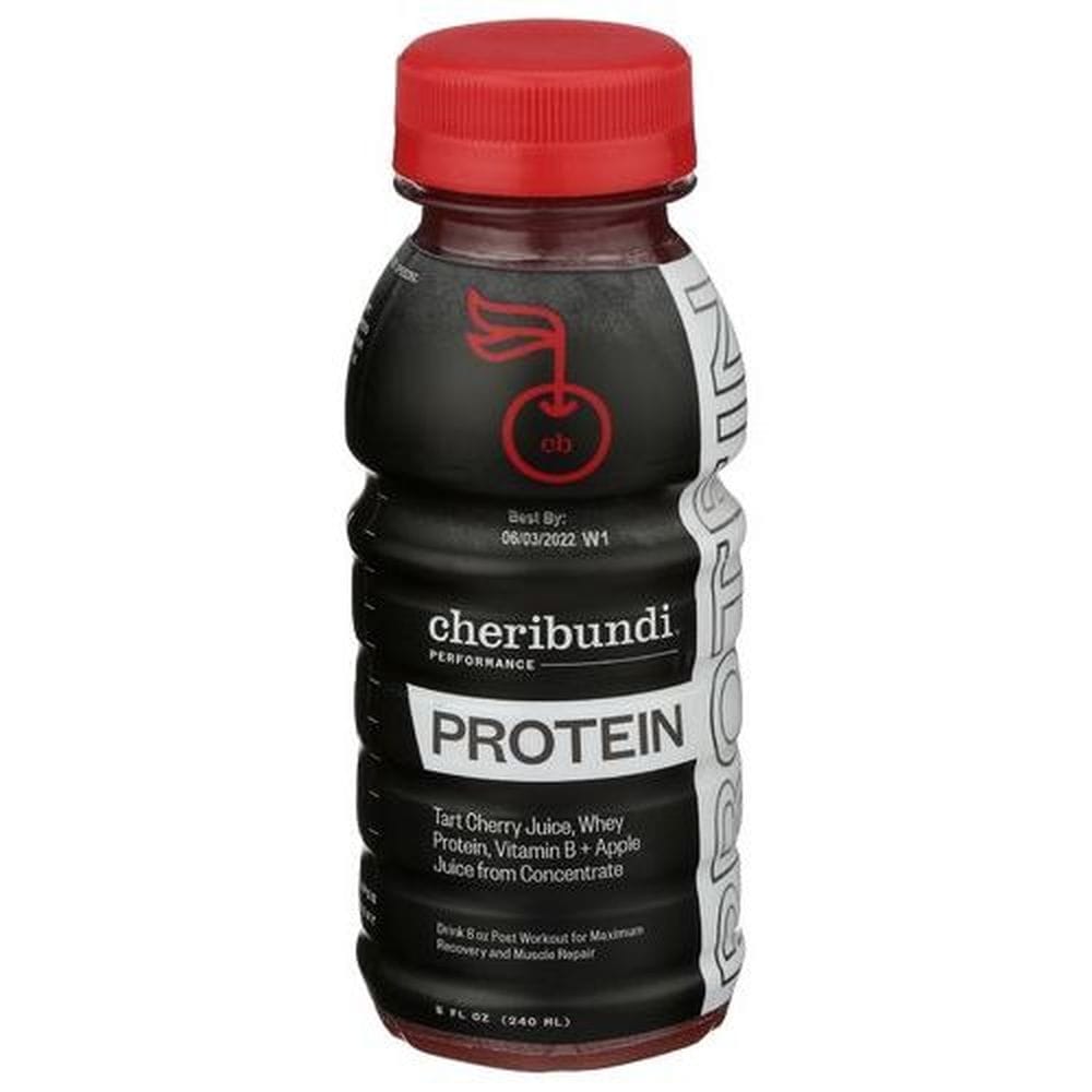 Cheribundi Tart Cherry Juice Protein Drink, 8 Fluid Ounce -- 12 Per Case