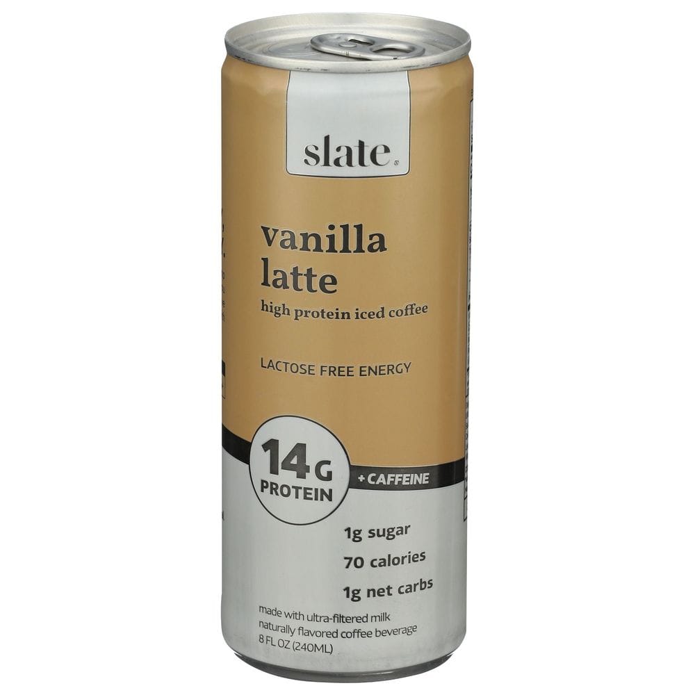 Slate Vanilla Latte Protein Iced Coffee, 32 Fluid Ounce -- 6 Per Case