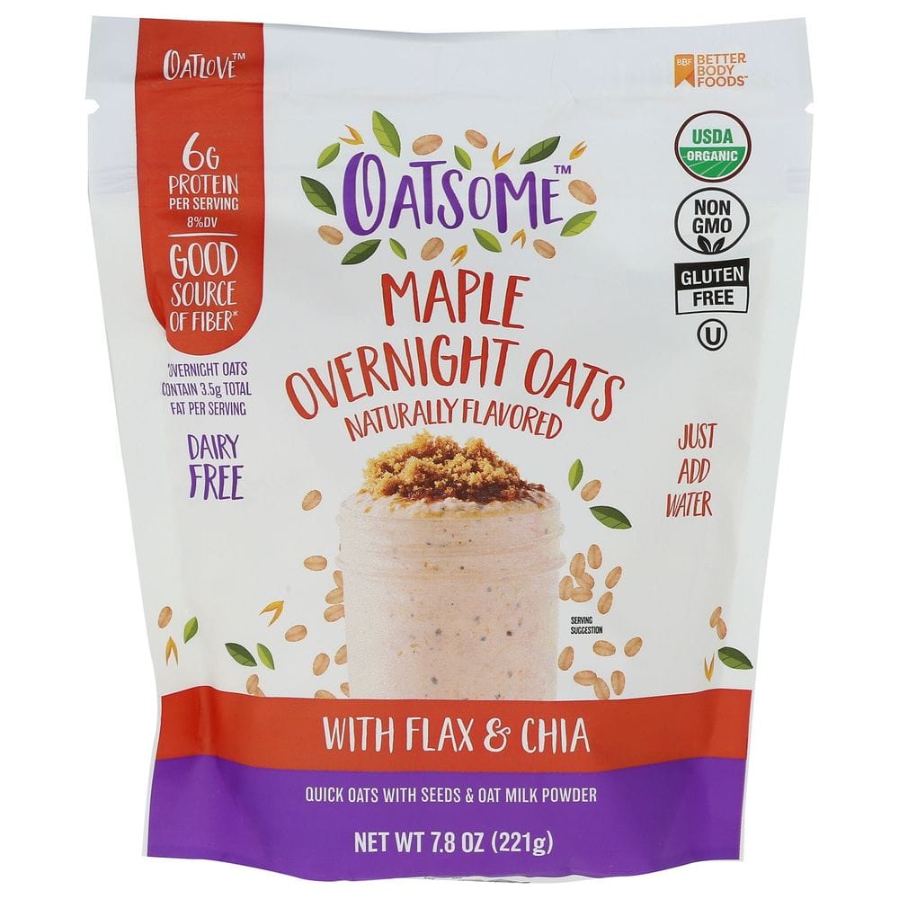 Oatsome Maple Overnight Oats, 7.8 Ounce -- 6 Per Case