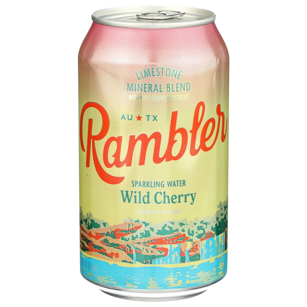 Rambler Wild Cherry Sparkling Water, 96 Fluid Ounce -- 3 Per Case