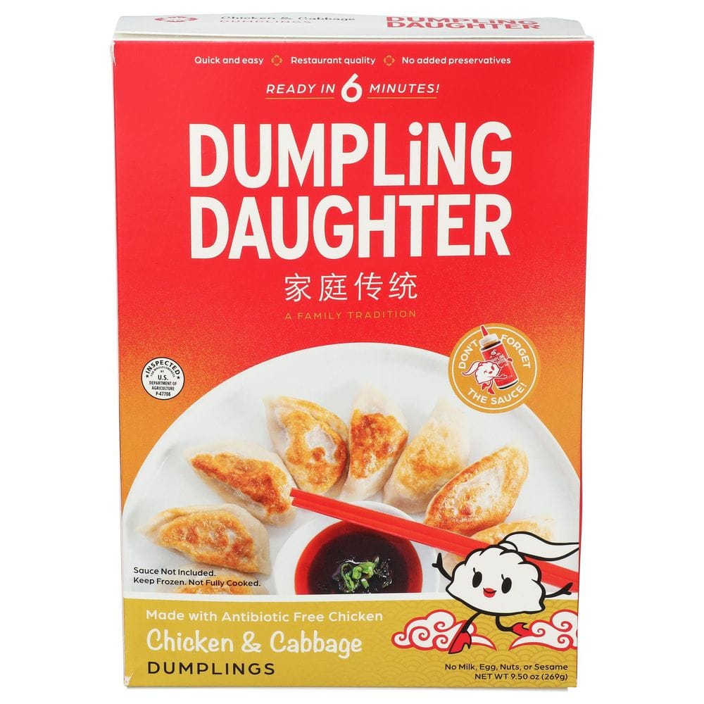 Dumpling Daughter Chicken And Cabbage Dumplings, 9.5 Ounce -- 6 Per Case
